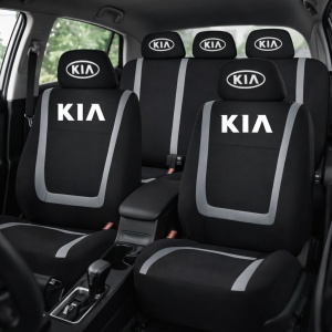 Set Huse Scaune Universale Compatibile cu Kia – Negru/Gri - Img 2