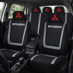 Set Huse Scaune Universale Compatibile cu Mitsubishi – Negru/Gri - Img 2