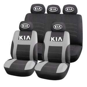 Set Huse Scaune Universale HLX2 Compatibile cu Kia – Negru/Gri