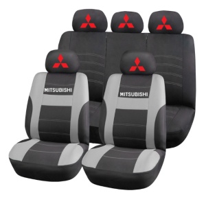 Set Huse Scaune Universale HLX2 Compatibile cu Mitsubishi – Negru/Gri