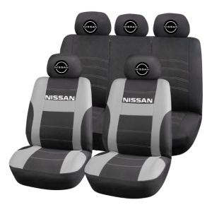Set Huse Scaune Universale HLX2 Compatibile cu Nissan NOU – Negru/Gri