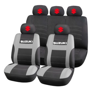 Set Huse Scaune Universale HLX2 Compatibile cu Suzuki – Negru/Gri