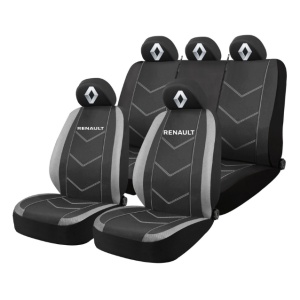 Set Huse Scaune Universale HLX3 Compatibile cu Renault – Negru/Gri