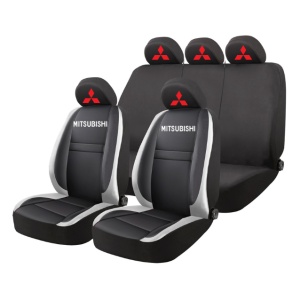 Set Huse Scaune Universale HLX4 Compatibile cu Mitsubishi – Negru/Gri
