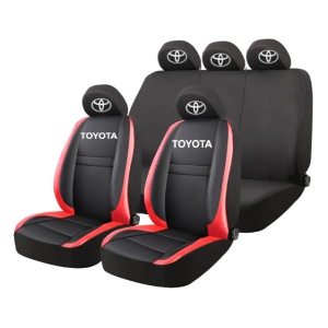 Set Huse Scaune Universale HLX5 Compatibile cu Toyota – Negru/Rosu