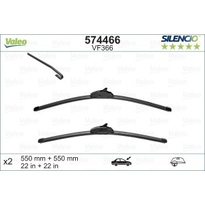 Set Stergatoare Valeo Silencio X.Trm 550/550 Mm Vf366 - Img 3