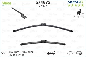 Set Stergatoare Valeo Silencio X.Trm 650/650 Mm Vf473