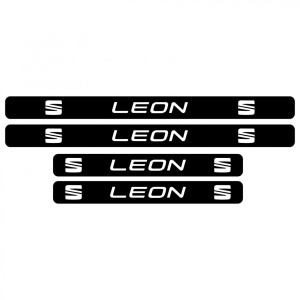Set stickere praguri Seat Leon, sticker decorativ - Img 4