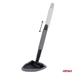 Spălător telescopic pentru geamuri, cu microfibră triunghiulară AMIO-03858 - Img 5