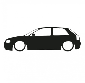 Sticker Audi A3 - 8 L 18x4.6 cm, Creative Rey®