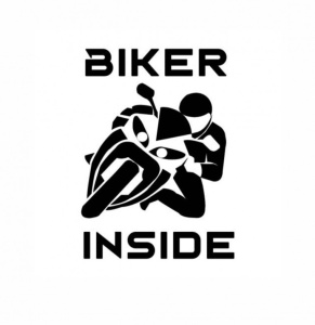 Sticker Biker Inside 15 cm, Creative Rey®