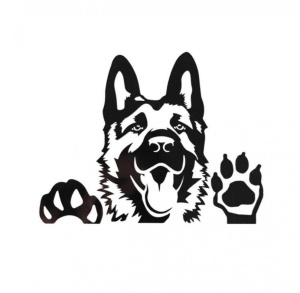 Sticker Caine 15 cm, Creative Rey®