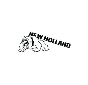 Sticker Dog New Holland 20x7.8 cm, Creative Rey®