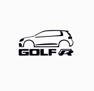 Sticker Golf R-Line 15x7 cm, Creative Rey®