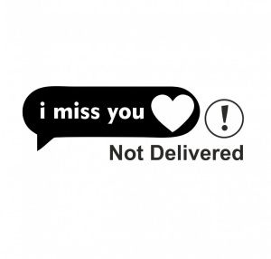 Sticker I Miss You 15 cm, Creative Rey®