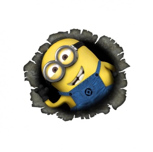 Sticker Minion Zambaret 20 cm, Creative Rey®