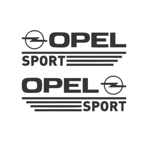 Sticker OPEL SPORT SET 2 BUCATI 20x6.8 cm, Creative Rey®