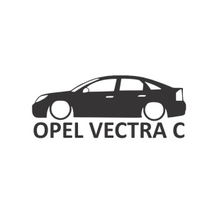 Sticker OPEL VECTRA C SILUETA 15x6 cm, Creative Rey®