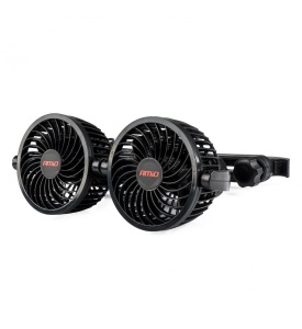 VENTILATOR AUTO PENTRU TETIERĂ CU ÎNCĂRCĂTOR USB 2X4" 12V