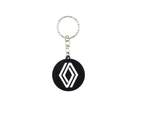 Breloc auto din plastic negru, Renault Nou