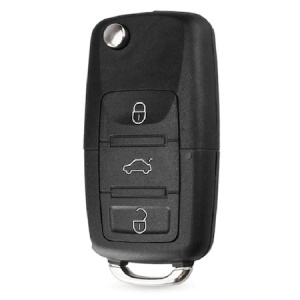 Carcasa cheie VW tip briceag, 3 butoane, LED la mijloc - Img 3