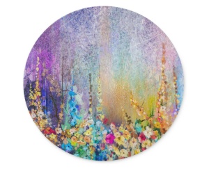 Mousepad Flori colorate, 20 x 20 cm