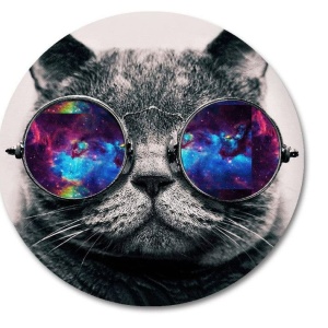 Mousepad Pisica gri 20 x 20 cm - Img 2