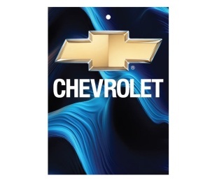 Odorizant auto Chevrolet 7,5x10 cm, Liliac - Img 2