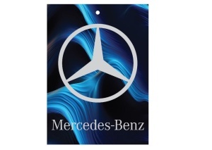 Odorizant auto Mercedes 7,5 x 10 cm, Liliac - Img 2
