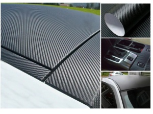 Rola Folie Carbon Auto 3D, dimensiune 1x1,27m, Negru - Img 2