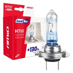 Set 2 becuri auto halogen H7 LumiTec, 12v 55w, 4300k, +130% - Img 4
