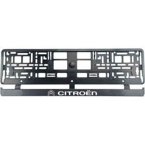 Set 2 bucati, suport numar inmatriculare Carbon, Citroen - Img 2