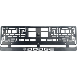 Set 2 bucati, suport numar inmatriculare Carbon, DODGE - Img 2