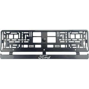 Set 2 bucati, suport numar inmatriculare Carbon, Ford - Img 2