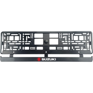 Set 2 bucati, suport numar inmatriculare Carbon, Suzuki II - Img 2