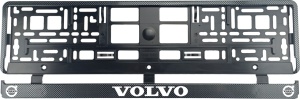 Set 2 bucati, suport numar inmatriculare carbon VOLVO VI