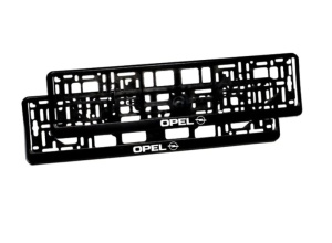 Set 2 bucati, suport numar inmatriculare personalizat Creative Rey® - Opel