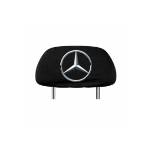 Set 2 huse tetiere negre, pentru gama auto MERCEDES - Img 2