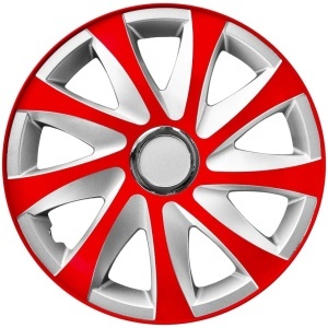 SET 4 CAPACE DRIFT EXTRA RED/SILVER R14 - Img 2