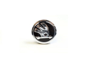 set 4 Capace Janta Aliaj Skoda 52MM Interior - 56MM Exterior Negru Cu Argintiu - Img 2