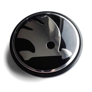 Set 4 Capace Janta Aliaj Skoda 56MM Interior - 65MM Exterior Negru Cu Argintiu - Img 4
