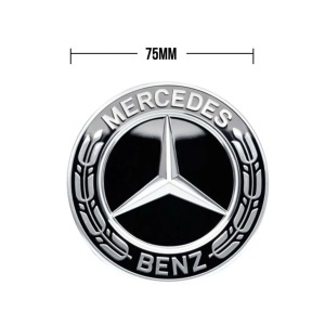 Set 4 Capace Jante Aliaj Mercedes 75mm Negre - Img 11