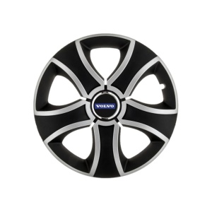 Set 4 Capace Roti 14 inchi (R14) Bis Gri-Negru, Compatibile Cu Volvo - Img 3
