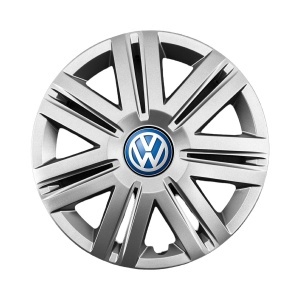 Set 4 Capace Roti 14 inchi (R14) Compatibile Cu Volkswagen, Model - 203, Sigla Albastra
