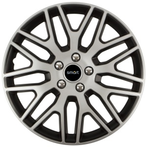 Set 4 Capace Roti 14 inchi (R14) Dakar Gri-Negru, Compatibile Cu Smart