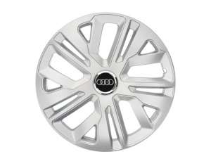 Set 4 capace roti 14``Raven Gri, Compatibile cu Audi - Img 1
