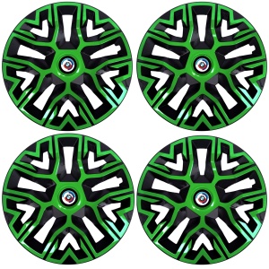Set 4 Capace Roti 15 `` Best Verde-Negru, Compatibile Cu BMW Nou - Img 2