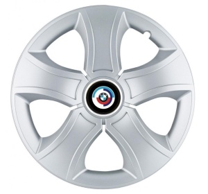 Set 4 Capace Roti 15 inchi (R15) Bis Gri, Compatibile Cu Bmw Nou
