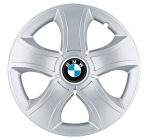 Set 4 Capace Roti 15 inchi (R15) Bis Gri, Compatibile Cu BMW