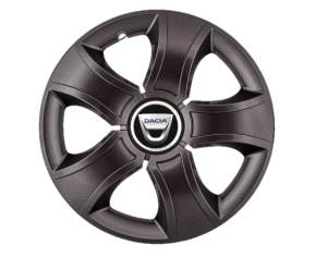 Set 4 Capace Roti 15 inchi (R15) Bis Negru, Compatibile Cu Dacia